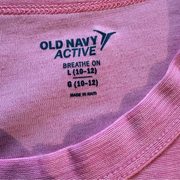 Old Navy Active Girls Breathe ON Side-Wrap Tank Top L 10-12yrs - Picture 6 of 6